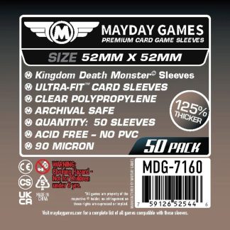 [7160] Premium Kingdom Death Monster Card Sleeves (50 pack) 52 x 52mm