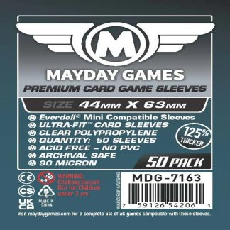 [7163] Premium Everdell Mini Compatible Sleeves (50 pack) 44 x 63mm