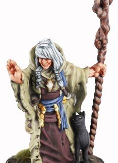 Miniatura Bruja 32mm - The Path Of The Adventurers El Juego de Rol