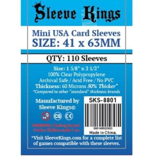 [8801] Sleeve Kings Mini USA Card Sleeves (41x63mm)