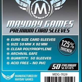 [7029] Premium Euro Card Sleeve (125% thicker) (Pack of 50)  -59 MM X 92 MM
