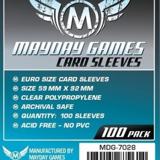 [7028] Euro Card Sleeve (Pack of 100) -59 MM X 92 MM