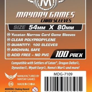 [7109] Yucatan Narrow Card Game Sleeves 54 X 80 MM (100 pack)