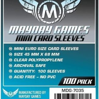 [7035] Mini Euro Card Sleeve (Pack of 100) 45 MM X 68 MM