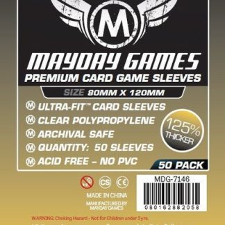 [7146] Premium Magnum Gold Sleeve: 80 MM X 120 MM Card Sized -"Dixit"