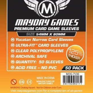 [7136] Premium Yucatan Narrow Card Game Sleeves 54 X 80 MM (50 pack)