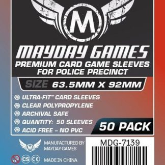[7139] Premium Custom Police Precinct Sleeves (pack of 50) (63.5 X 92 MM)