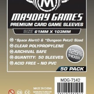 [7142] Premium Space Card Sleeve: 61 X 103 MM Space Alert / Dungeon Petz