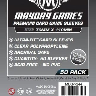 [7144] Premium Magnum Silver Sleeve: 70 X 110 MM Sized -"Lost Cities" (pack of 50)