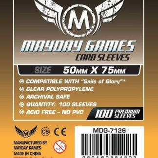[7126] Custom Card Sleeves (Sails of Glory* Sized) (pack of 100) 50 X 75 MM