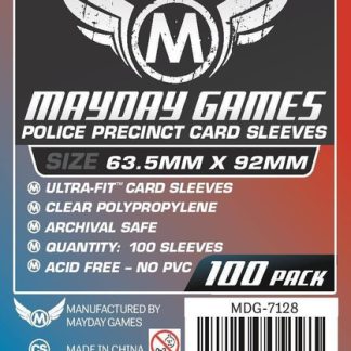 [7128] Custom Police Precinct Game Sleeves (pack of 100) (63.5 X 92 MM)