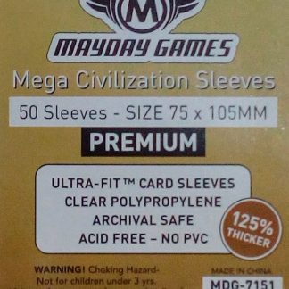[7151] Premium Mega Civilization Sleeves 75x105mm pack of 50