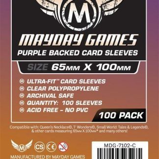 [7102C] Magnum Ultra-Fit 65 MM X 100 MM Card Sized -"7 Wonders" (Purple Backed)