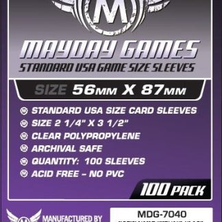 [7040] Standard USA Game Size Sleeves 56 MM X 87 MM (100 pack) (Purple)