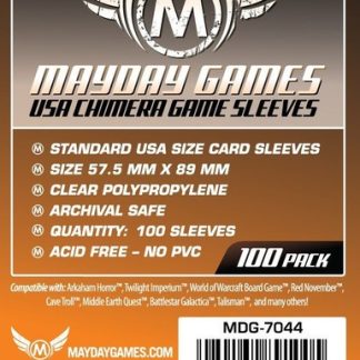 [7044] USA Chimera Game Sleeves 57.5 X 89 MM (100 pack) (Orange)