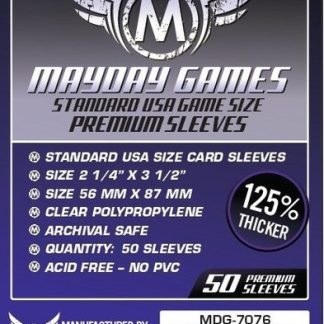[7076] Premium USA Board Game Sleeves 56 MM X 87 MM (50 pack) (Purple)