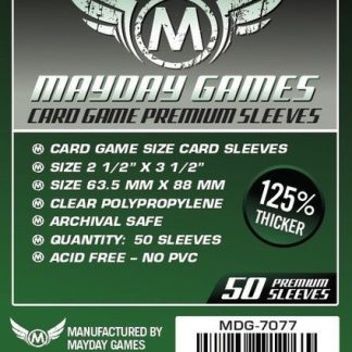 [7077] Premium Card Game Sleeves (50 Pack) 63.5 X 88 MM (Dark Green)