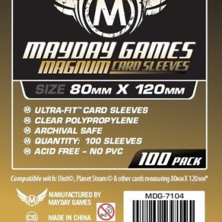 [7104] Magnum Gold Sleeve: 80 MM X 120 MM Card Sized -"Dixit"
