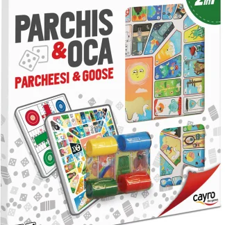 Tablero Parchís-Oca Madera Con Acc 40x40 Cm