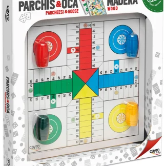 Tablero Parchís/Oca Con Acc De Madera