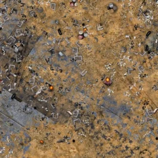 Wasteland 90x60 - Tapete esquinas cuadradas