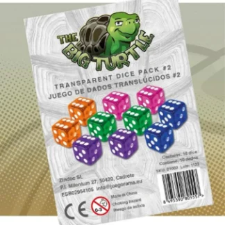 PACK 2- Juegos de 10 dados translúcidos 16mm