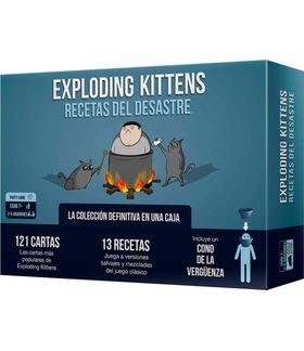 Caja de EXPLODING KITTENS RECETAS DEL DESASTRE