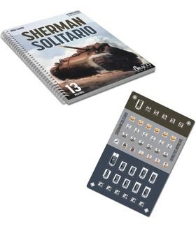 Caja de SHERMAN SOLITARIO LIBROJUEGO CON FICHAS