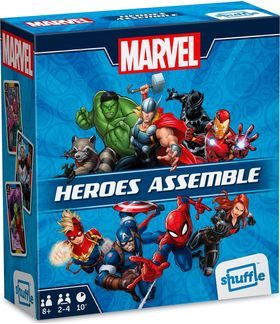 Caja de SHUFFLE MARVEL HEROES ASSEMBLE
