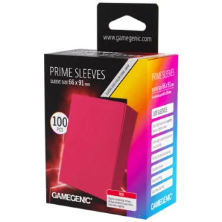 Prime Sleeves Red 66x91
