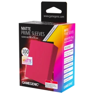 Matte Prime Sleeves Red 66x91