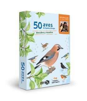 Caja de 50 AVES DE ESPAÑA Y EUROPA - NATURALEZA CON JUAN Y MIGAS