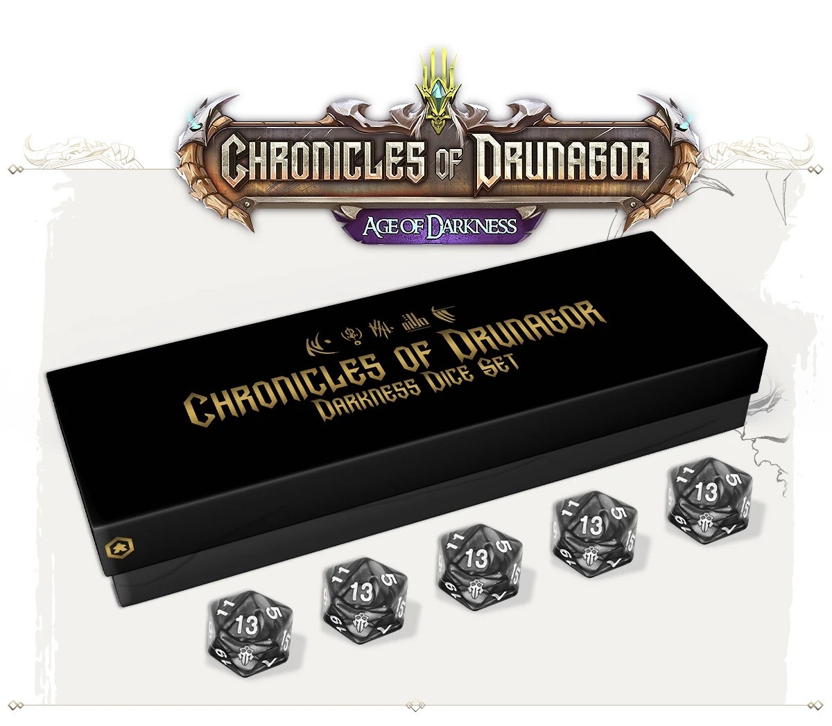 Darkness Dice Set - Crónicas de Drunagor