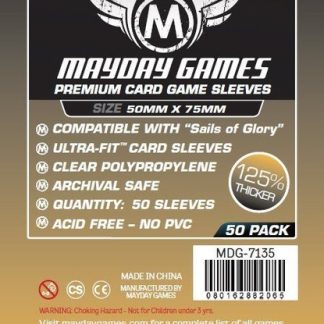 [7135] Premium Custom Card Sleeves (Sails of Glory* Sized) 50 X 75 MM