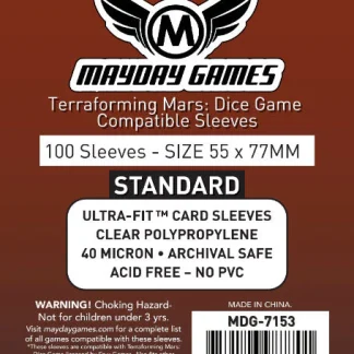 [7153] Terraforming Mars: Dice Game Compatible Sleeves (55x77mm) Standard 7153