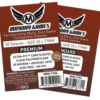 [7154] Terraforming Mars: Dice Game Compatible Sleeves (55x77mm) Premium 7154