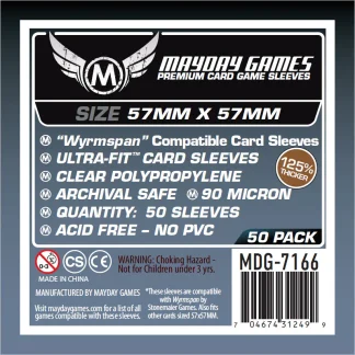 [7166] Wyrmspan Compatible Card Sleeves (57 x 57) Premium 7166