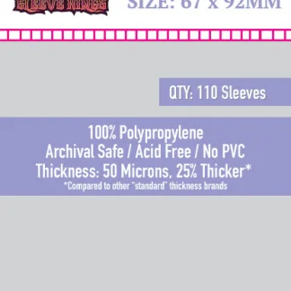 [7710] Penny Card Game Card Sleeves (67 X 92) - 110 Pack - 50 Microns SKS-7710