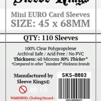 [8803] Sleeve Kings Mini Euro Card Sleeves (45x68mm)