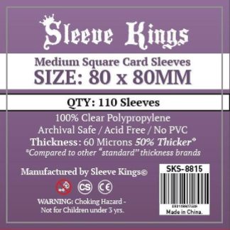 [8815] Sleeve Kings Medium Square Card Sleeves (80x80mm)