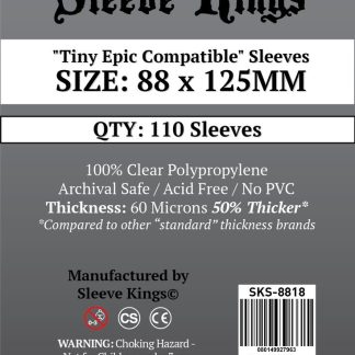 [8818] Sleeve Kings Tiny Epic Compatible Sleeves (88x125mm)