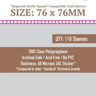 [8826] Sleeve Kings Hogwarts Battle Square Compatible Sleeves (76x76mm)