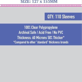 [8836] Sleeve Kings Middara Compatible 6XL Card Sleeves (127 x 153mm)