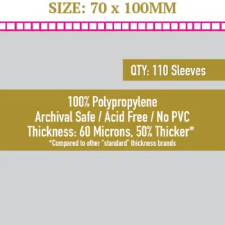 [8842] "Kpop" Collector Size Card Sleeve (70x100mm) 110 Pack - 60 Micron - SKS-8842