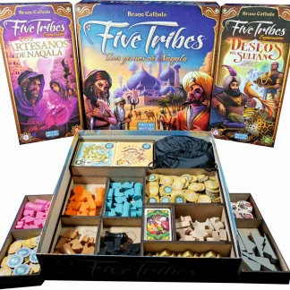 Inserto Compatible con FIVE TRIBES (Base + Expansiones 1 y 2)